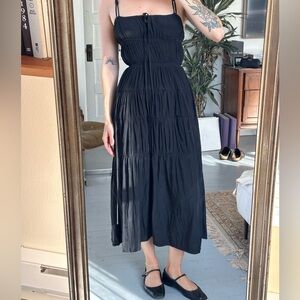 Ciao Lucia black silk dress